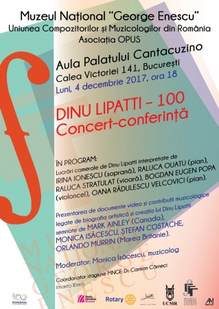 LIPATTI 100 – Concert Conferință 
